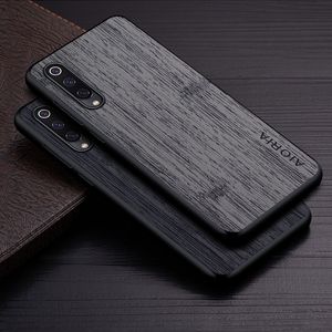 Case for Xiaomi Mi 9 Lite SE funda bamboo wood pattern Leather cover Luxury coque for xiaomi mi 9 se case Cover