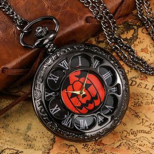 Cep Saatleri Hayalet Balkabağı İzle Quartz Romer Sayılar Erkekler İçin Hediye Kadın Steampunk Unisex Fikirler Reloj de Bolsillopocket