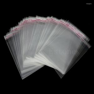 Jewelry Pouches Bags 100ps Clear Self Adhesive Lots DIY Plastic 8x12cm 3.1"x4.7" Rita22