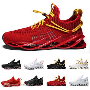 scarpe da corsa da uomo nero bianco moda uomo donna trendy trainer cielo-blu rosso fuoco giallo traspirante sport casual outdoor sneakers stile # 2001-8