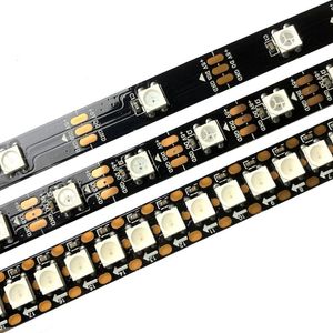 Paski inteligentne indywidualnie adresowalne SMD WS2812 RGB LED Pasek Light 30/60/144LLEDS Black/White PCB Wodoodporne paski IP65LED