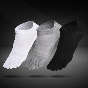 1 Paar atmungsaktive Unisex-Socken für Männer und Frauen, ideal für Sport, ideal für fünf 5-Finger-Zehenschuhe, Verkauf, solide Mesh-Socken für Männer T200916