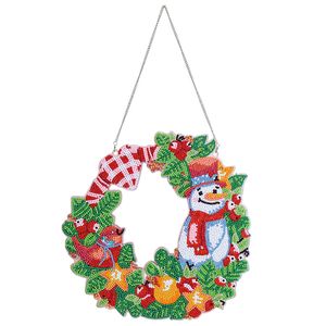 5d DIY Feliz Natal Papai Noel Painting Diamond Art Pintura pendurada Wreath Winter Holida Home Home Wall Door Decor