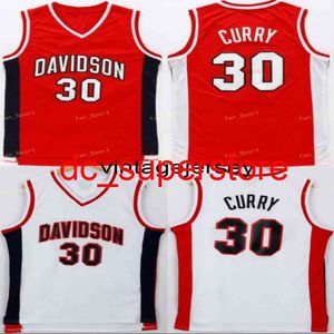 Herren Knights Stephen Curry 30 High School Basketball -Trikot Davidson Wildcat College genähte Basketballhemden