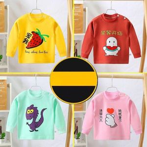 T-shirts Born Baby Clothes Children's Long-sleeved Cotton T-shirt Spring Autumn Boys Girls Bottoming Shirt Casual Kids ClothingT-shirts