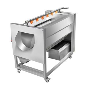 Vegetable washing machine for yam taro ginger sweet radish scallop oyster lotus root stainless steel potato cleaning peeler