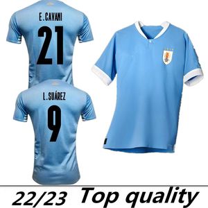 Fotbollströja för fotbolls-VM 2022 Uruguay 21 22 Hemma borta L.suarez E.cavani F. Valverde Tröja N. Nandez J.M.Gimenez De La Cruz Fotbollsuniformer för landslaget