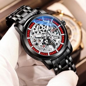 Wristwatches Men's Automatic Mechanical Watches Business Waterproof Luminous Watch Men Stainless Steel Tourbillon WristwatchWristwatches
