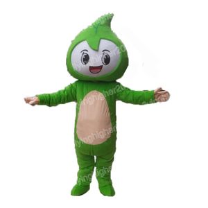 Hallowee Green Leaf Maskottchen Kostüm Simulation Erwachsene Größe Cartoon Anime Thema Charakter Karneval Unisex Kleid Weihnachten Fancy Performance Party Kleid