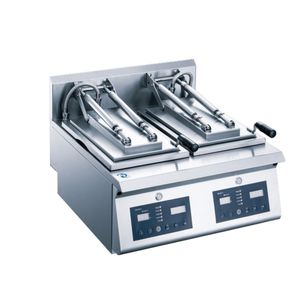 300W Ticari Pişirme Tavaları Elektrikli Krep Krep Fırını Çin Pan-Fried Bun Chow Mein Kızartma Köfte Makinesi Satılık