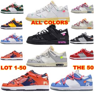 Rinnande skor den 50 kollektionen unc Gold University Red Mens Womens Skatebord Sail Blue Orange Low No 21 For Sneaker Dunksbs DunkSB Sports Trainers Big US Storlek 12 13