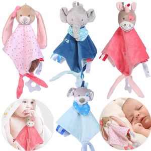 Baby Plush Stuffed Cartoon Bear Bunny Soothe Appease Doll For Newborn Soft Comforting Towel Sleeping Toy Gift Factory p