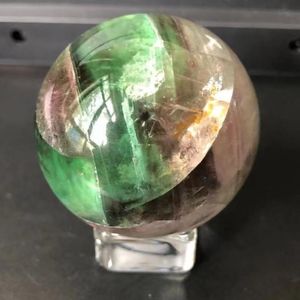 Obiekty dekoracyjne figurki 4-5 cm naturalne rzadkie fluoryt kwarc kryształowy kulka domowa dekoracja wycięta polerowanie 1pcdecorative