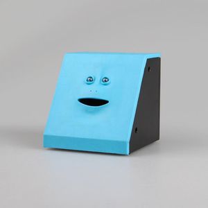 Garrafas de armazenamento Jars enfrentam dinheiro para comer caixa de porquinho Banco automático Sensor elétrico seguro Smile Kids GiftStorage Storagestorage