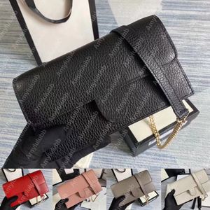 Borsa a tracolla di design mini Portafoglio donna su catena Borsa chan borsa piccola schiuma corsetto di lusso borse per il corpo porta carte portafogli lunghi patta sacoche Saffiano Borse a tracolla