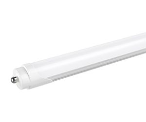 Estoque dos EUA T8 Tubos de LED de 8 pés 5000k 6000k Capas fosadas FA8 Luzes de tubo LED Tampa transparente Linha única 16 pacotes