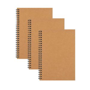 A5 Notepads Unline Spiral Notebook Plain Journal Sketch Books for Ritning Office Supplies 100 Tom Pages 50 Sheets XBJK2208