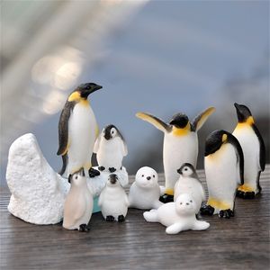 Baiufor 1Set Iceberg Seal Model Зимние фигуры ландшафтные миниатюрные фигурки игрушки для детей подарка на день рождения дома 201210