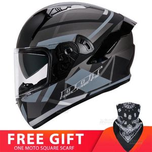 Motorradhelme Helm DOT-zugelassener Vollgesichtshelm Unisex Moto Motorrad Motocross DH Doppellinse Capacete Reiten Casco Ski