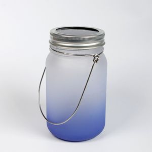 430 мл металлическая ручка масоны чашка световой скраб украшения стеклянную чашку с градиентом света.