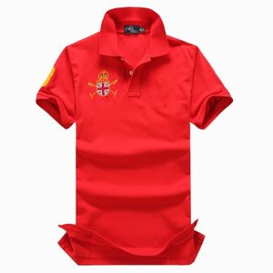 Commercio all'ingrosso 2132 Summer New Polo Camicie Maniche corte da uomo europee e americane Casual Colorblock Cotton T-shirt di moda ricamate di grandi dimensioni S-2XL