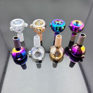 Smoking Pipe Travel Tobacco hookh bowls New European and American colorful glass pipe bulb adapter