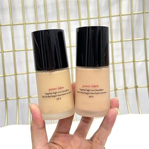 Brand Power Fabric Longwear High Cover Foundation Makeup Cosmetics 30ml SPF25 Full Coverage Lightweight Face Flawless Concealed Base Primer