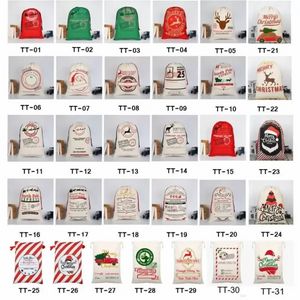 Wholesale canvas santa sacks for sale - Group buy Lowest Price Latest Styles Christmas Gift Bags Large Organic Heavy Canvas bag Santa Sack Drawstring Bag With Reindeer FY4909