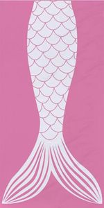 8 New Mermaid Tail Beach Handduk Rektangel Mikrofiber Handdukar Mats Blankets Cartoon Blanket 150 * 75cm