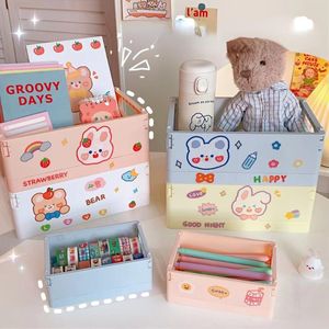 Xiao Box venda por atacado-Sacos de armazenamento dormitório caixa de desktop livro cesta de brinquedo simples e dobrável organizing sundries xiao lan wang