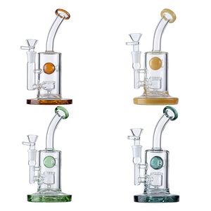 Jet Perc Percolator Glass Bong Hookahs Water Pipes 14mm Female Joint Bongs Oil Dab Rigs With Bowl In Stock