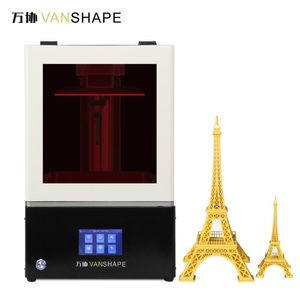 Yazıcılar Vanshape Monokrom Ekran 6.08 inç Hızlı Baskı Mücevherat 3D Yazıcı Pozpinitif Rezin Ve