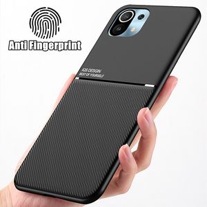 Przypadki magnesu dla Xiaomi MI 11 Lite 5g NE 11T 10T 9 Pro 11i 11x 10i A1 A2 A3 Uwaga 10 Pro 9 8 Lite wstrząsy silikonowej pokrywy