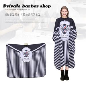 Barbershop Cloth Hair Waterproof Apron Hair Cutting Cloth Salon Barber Gown Cape for Adults Barbershop Haircut Styling Cover 220621
