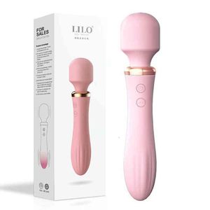 Helkroppsmassager sexleksaker Masager Lilo Lele Love Stick Second Generation Female Masturbation Double Head Vibration Heating Adult Fun Products JTVO B3AT