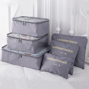 Depolama torbaları parçaları Set Seyahat Organizatör Dolap Dolap Giysileri Ayakkabı Düzenli Torpu Oxford Kumaş Küp Çanta Ev Ürünleri