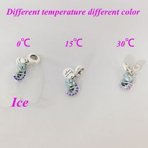 Color-changing Chameleon Dangle Charm 925 sterling silver Jewelry Pandora enamel Moments women for Christmas Day fit Charms beads Bracelets 791676C01 Andy Jewel