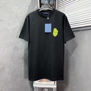 2022SS Modna litera drukowana T-shirt szyja 100% bawełniana tkanina projektant krótkiego rękawu Koszula unisex kolor czarno-biały rozmiar s-l-xl-xxl-xxxl