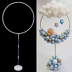 Round Balloon Holder Circle Column Floor Stand Birthday Party Supplies Kids Adult Wedding Christmas Background Decoration MJ0527