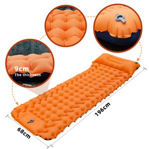 Портативная открытая спальная площадка для кемпинга надувные надувной матрас с подушками для перемещения коврик складной кровать Ультралегка воздушная подушка для походов