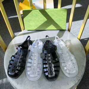 designers transparent rubber sandals women men classic rubber slippers outdoor roman shoes