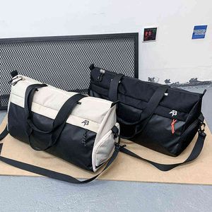 Separação molhada seca Bag de viagem portátil portátil Baga de bagagem de ioga bolsa esportiva com compartimento de sapatos 220718