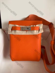 12A Upgrade Mirror Quality Luxurys Designer Hac Bags Small Waist Belt Bag All Handmade Genuine Leather Handbags Classic Chest Purse Crossbody Shoulder Black Box Bag