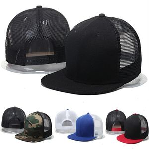 Berretto da baseball estivo Hip Hop Blank Light Board Cappello a rete Hiphop Visiera esterna da donna Cappelli piatti da uomo regolabili Berretti da baseball