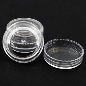 Storage Bottles & Jars Pcs 2.5ml Clear Plastic Box Cosmetic Jewelry Bead Small Round Container Jar Carry CaseStorage