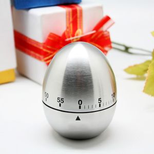 Stainless Steel Egg Clock Kitchen Timer Alarm Count Up Down Clocks 60 Minute Countdown Cooking Timer KC1366