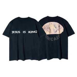 Sunday Service Oversized T-shirt Cpfm Holy Spirit Short Sleeve Top T220731