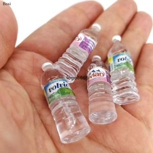 Sublimation Party Favor 1:12 Mini Simulation Mineral Water Bottle Resin Model Doll House Miniature Kids Gift Toys Home Decoration Accessori
