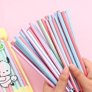 100st Kawaii Wood Pencils HB Graphite Pencil For School Office Supplies Söta brevpapper Julpriser Kids Y200709