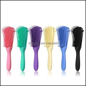 Hårborstar vård styling verktyg produkter hårbotten mas comb borste kvinnor de hårborste anti-slam knut professionell bläckfisk typ